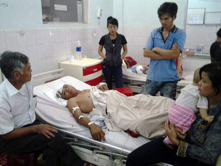 Ông Sơn đã phải điều trị tại bệnh viện