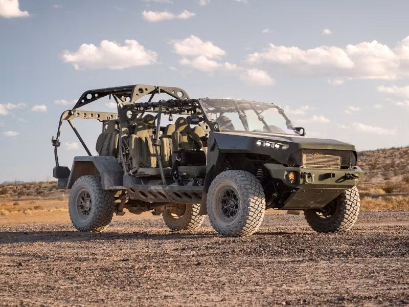 Xe bộ binh hạng nhẹ có tốc độ cao, có thể chạy trên mọi địa hình. Ảnh: GM Defense.