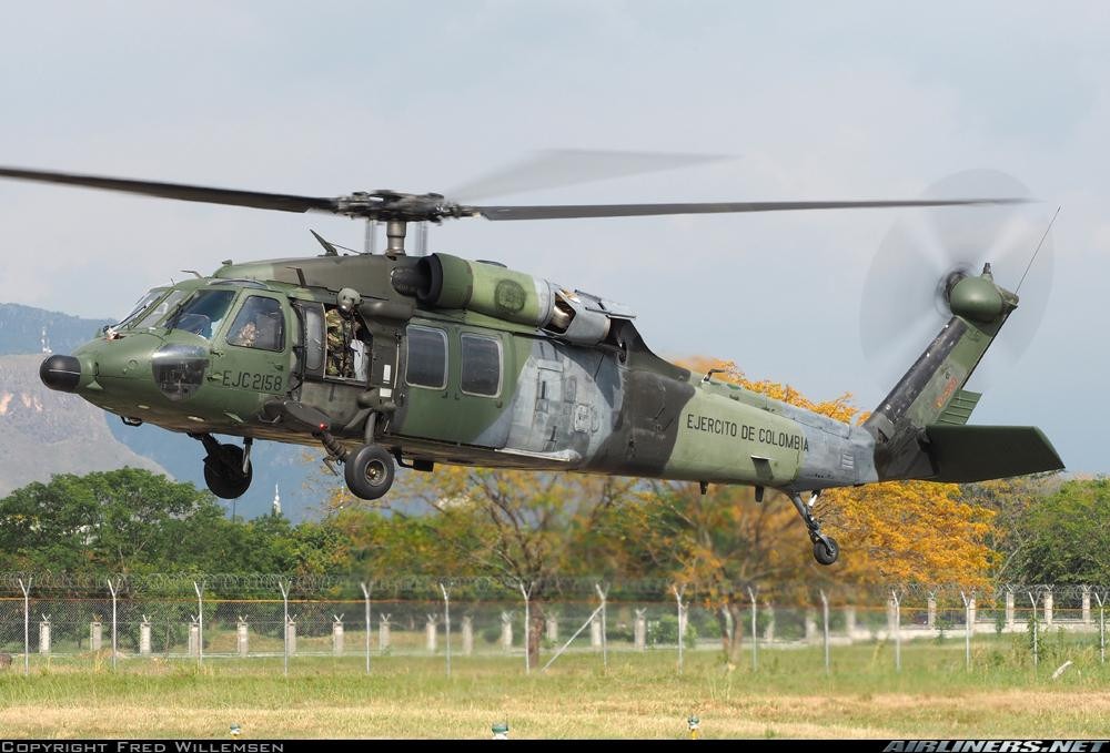 Một chiếc S-70i Black Hawk đang được quân đội Colombia sử dụng. Ảnh: Airliners.net.