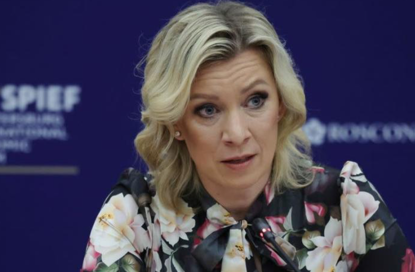 Phát ngôn viên Bộ Ngoại giao Nga Maria Zakharova phát biểu tại Diễn đàn Kinh tế St. Petersburg. (Ảnh: Reuters) Phát ngôn viên Bộ Ngoại giao Nga Maria Zakharova phát biểu tại Diễn đàn Kinh tế St. Petersburg. (Ảnh: Reuters)