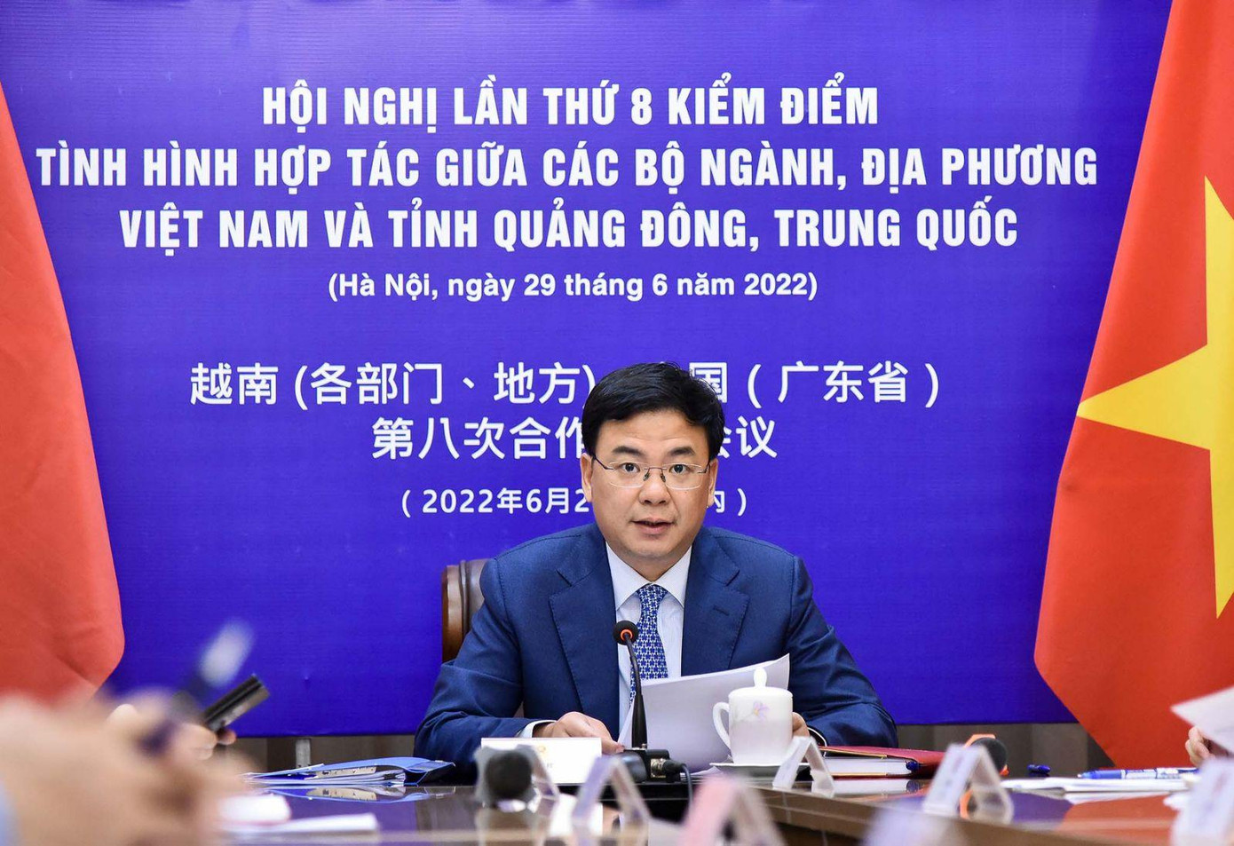 Thứ trưởng Ngoại giao Phạm Quang Hiệu đồng chủ trì hội nghị. (Ảnh: Mofa)