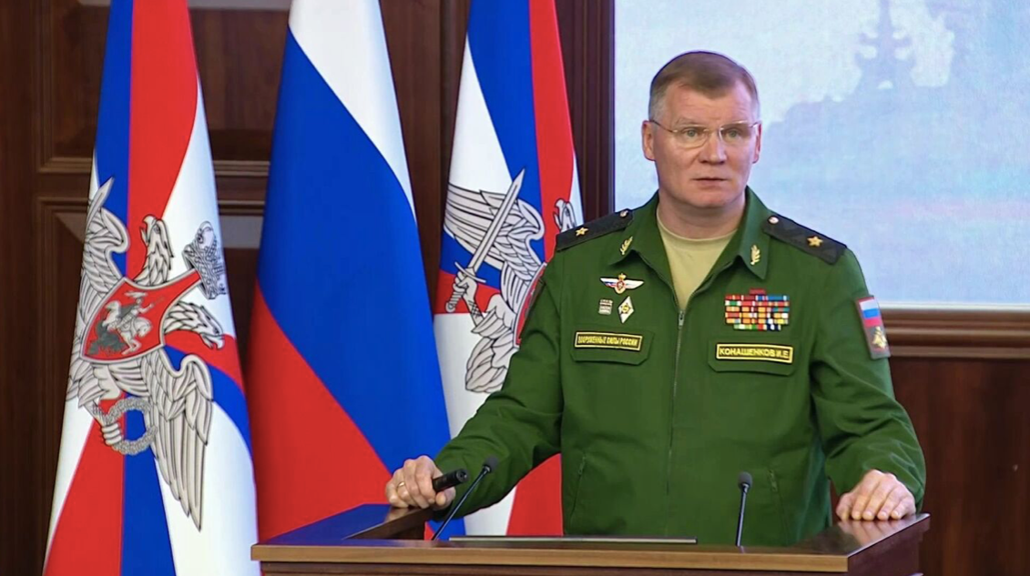 Phát ngôn viên Bộ Quốc phòng Nga Igor Konashenkov. (Ảnh: Sputnik)