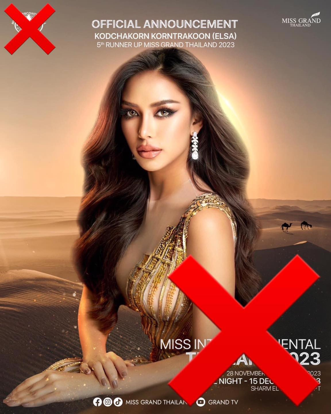 Ông Nawat từ bỏ bản quyền Hoa hậu Liên lục địa.