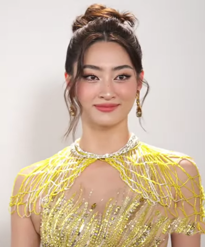 Hoa hậu Bảo Ngọc, Lương Thuỳ Linh cùng chọn tông màu vàng gold sang trọng trên thảm đỏ.