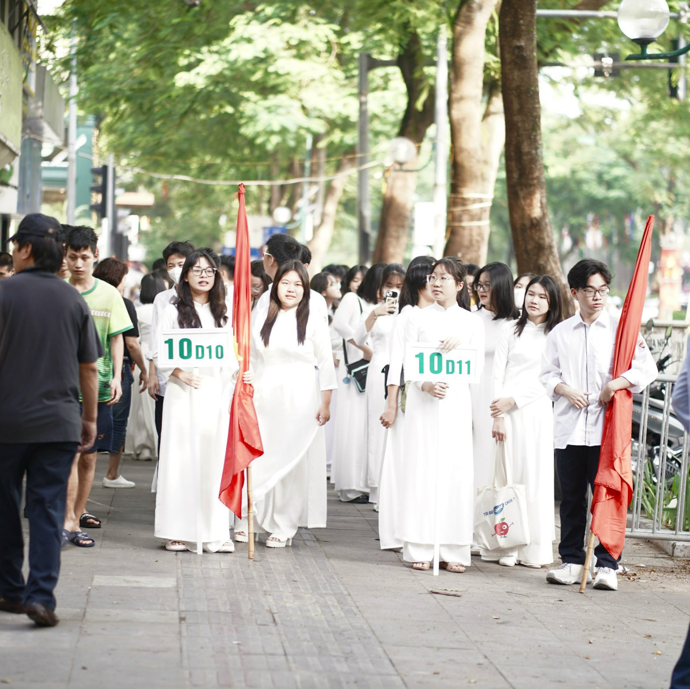 Ảnh chụp tại trường THPT Việt Đức, Hà Nội. Ảnh: Trọng Quân