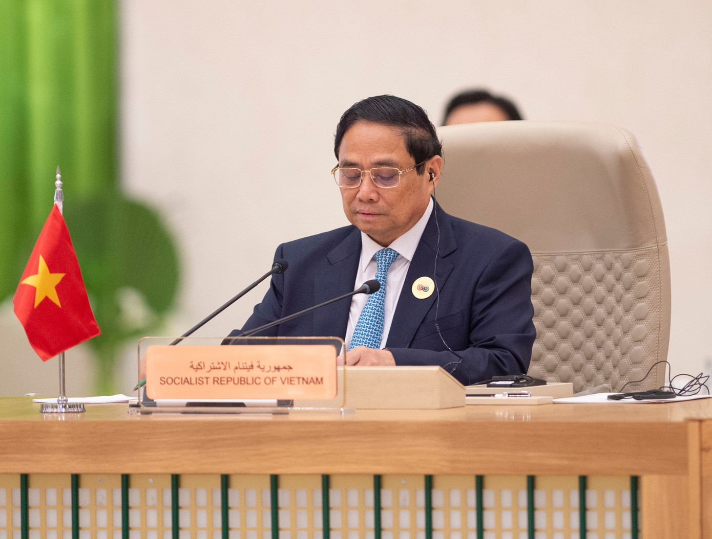 Thủ tướng Phạm Minh Chính phát biểu tại hội nghị. Ảnh: Trung tâm hội nghị Thủ tướng Phạm Minh Chính phát biểu tại hội nghị. Ảnh: Trung tâm hội nghị