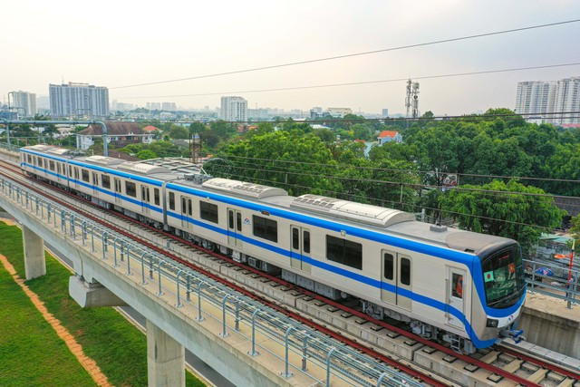 Tuyến Metro số 1; Ảnh: Hoàng Triều. Tuyến Metro số 1; Ảnh: Hoàng Triều.