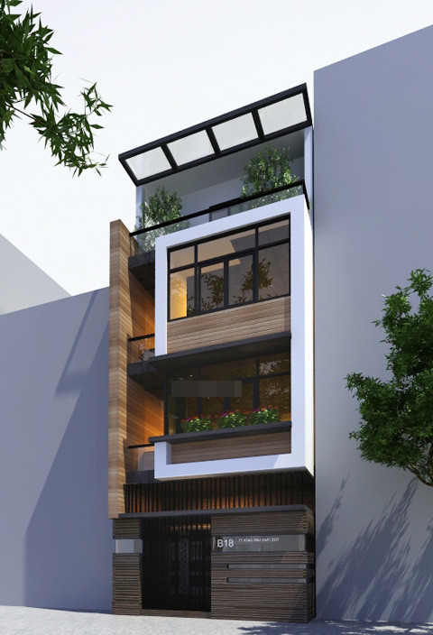 Mẫu nhà 4 tầng trong nội thành trên diện tích đất nhỏ ảnh 1