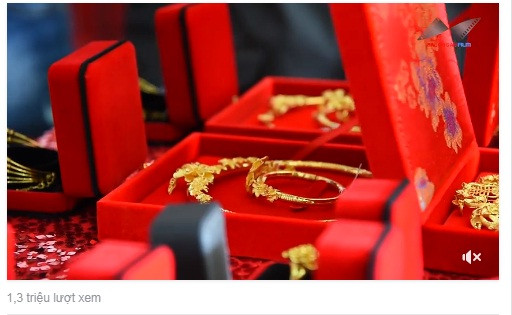 Cô dâu Hậu Giang đeo 1 kg vàng