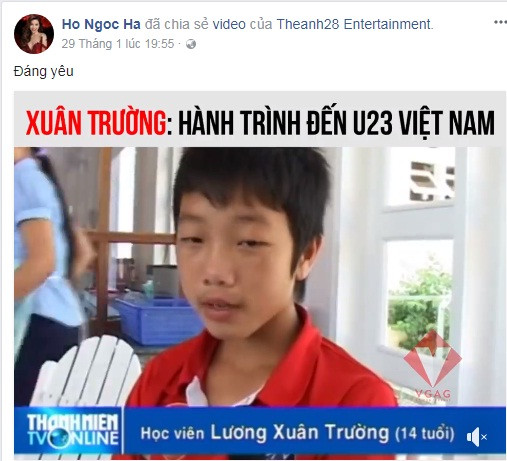 Hồ Ngọc Hà và U23 Việt Nam