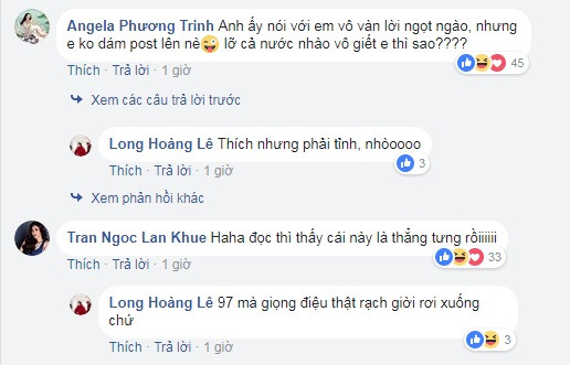 Đoạn chat giữa thủ môn Bùi Tiến Dũng và Angela Phương Trinh