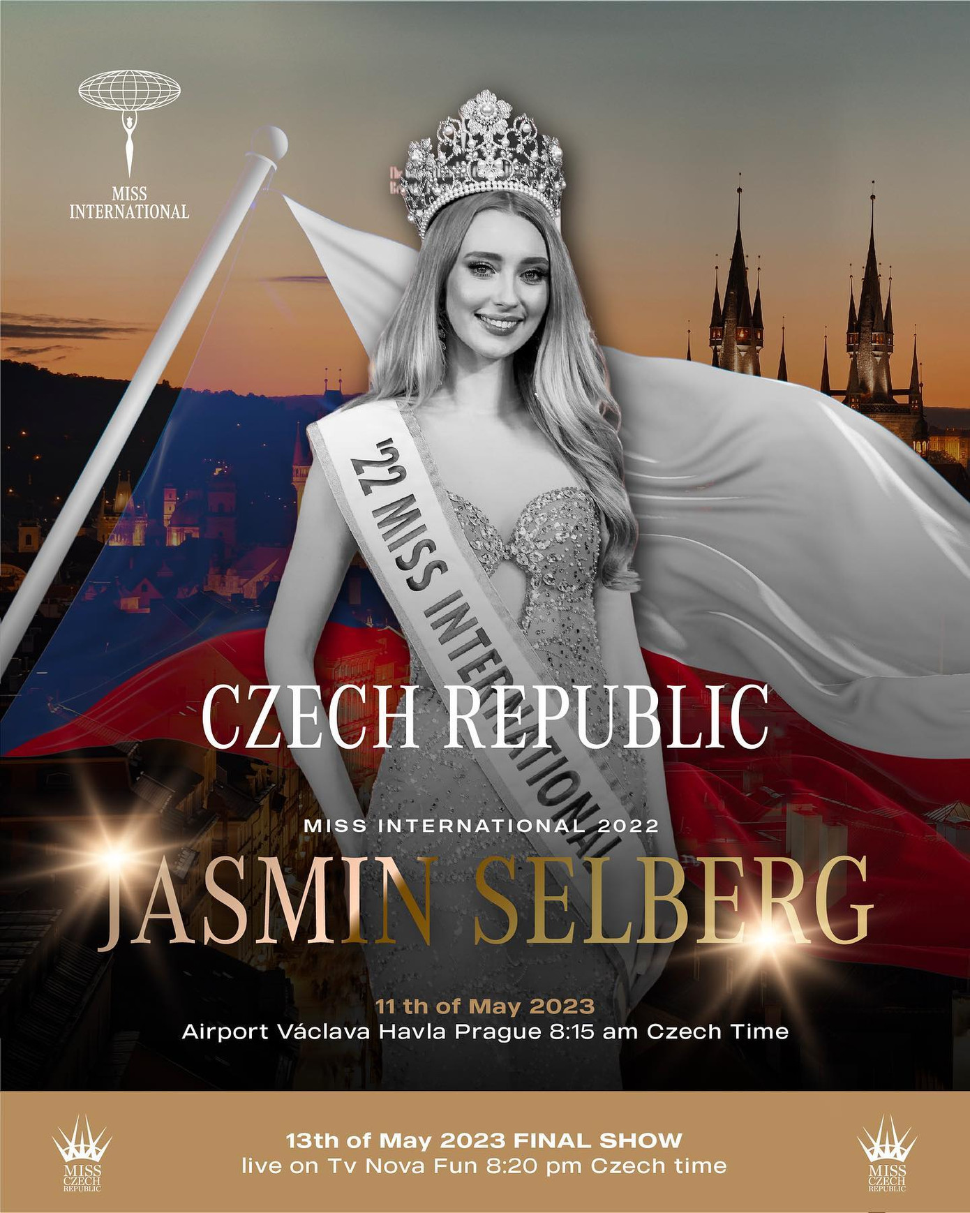 Tấm poster có hình đen trắng của Jasmin Selberg gây tranh cãi.