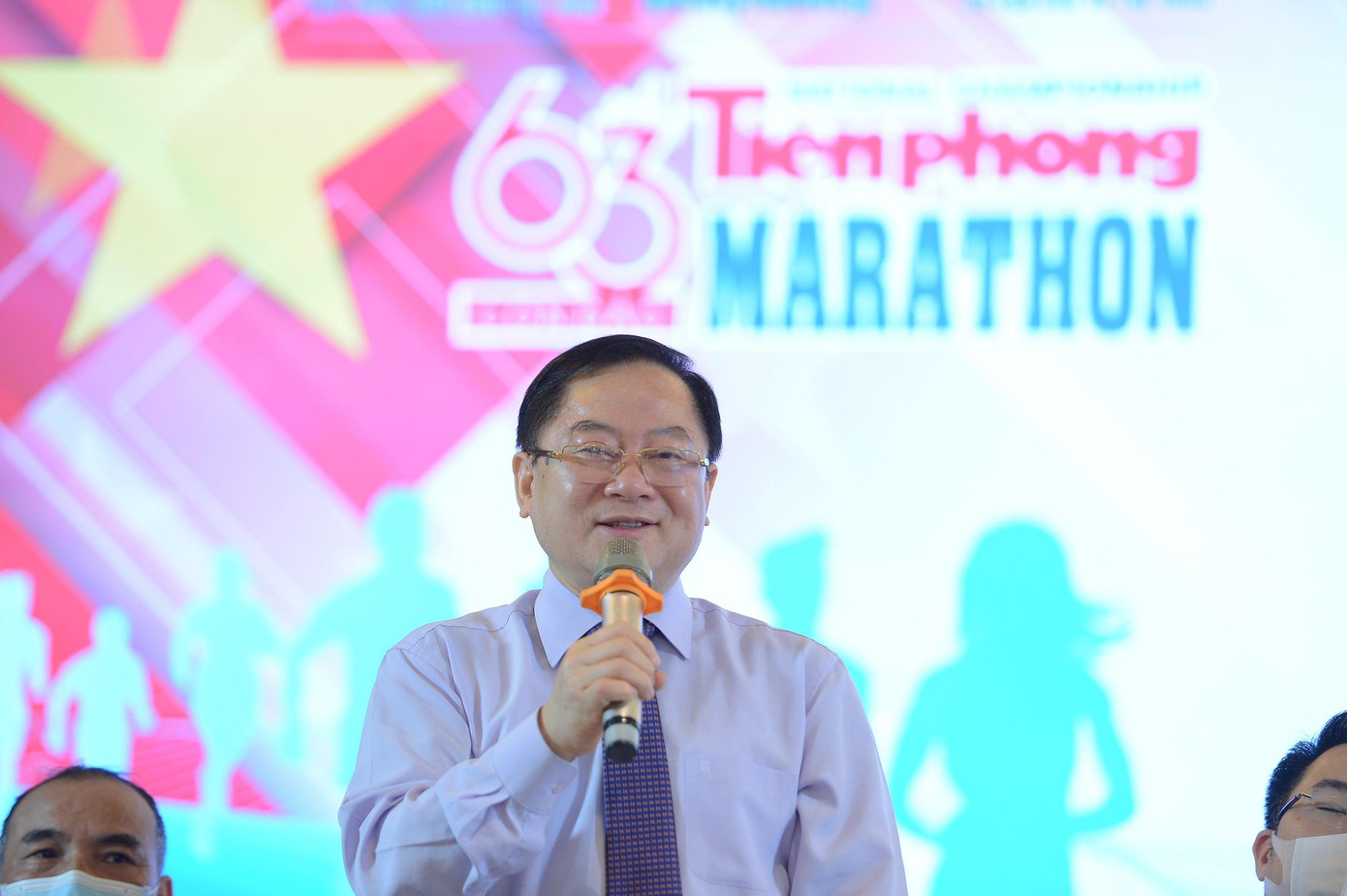 Nhà báo Lê Xuân Sơn, Tổng biên tập báo Tiền Phong, đồng Trưởng Ban tổ chức Tiền Phong Marathon 2022