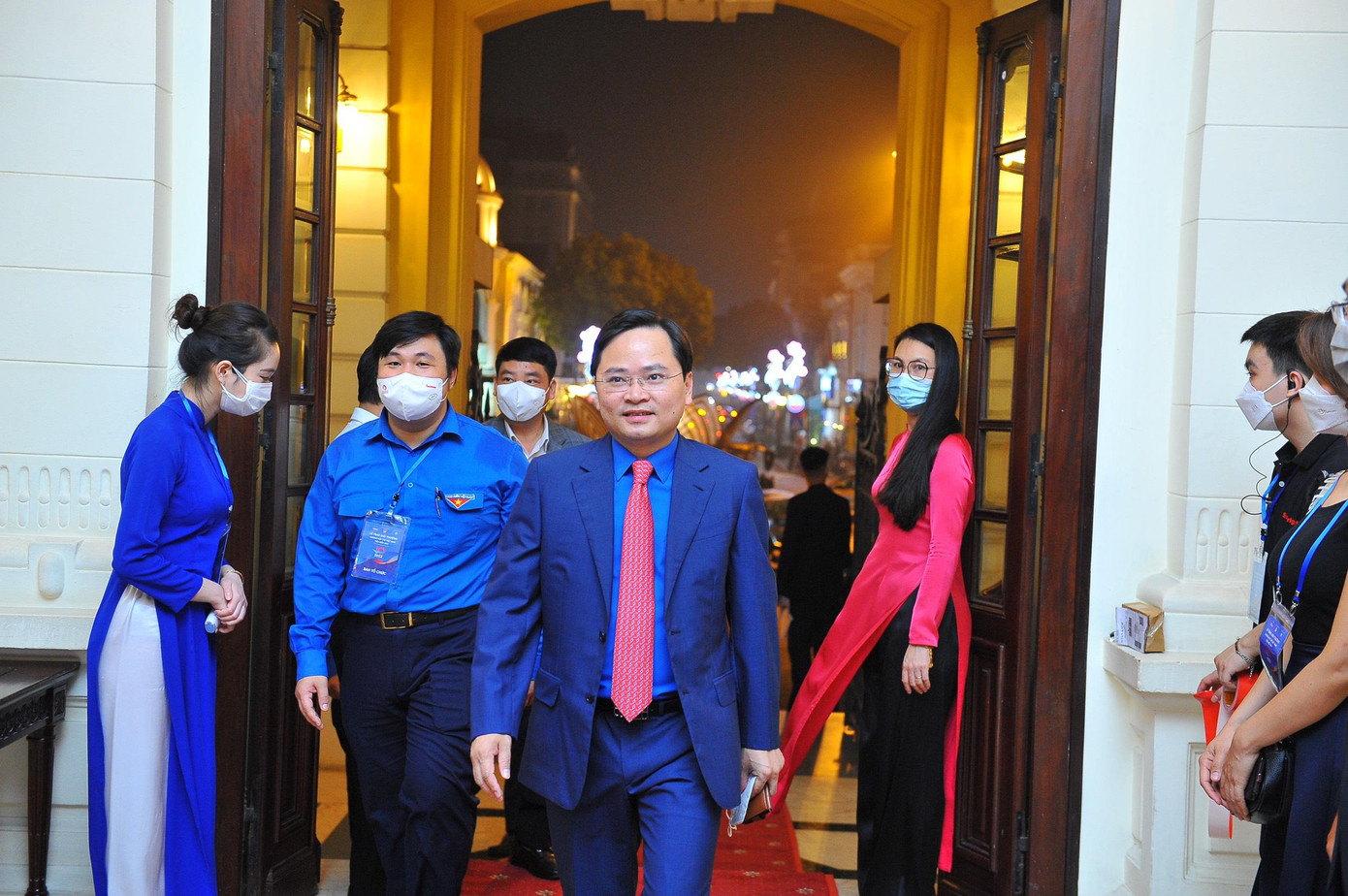 Ủy viên Trung ương Đảng, Bí thư Thứ nhất Trung ương Đoàn Nguyễn Anh Tuấn dự lễ tuyên dương Gương mặt trẻ Việt Nam tiêu biểu năm 2021