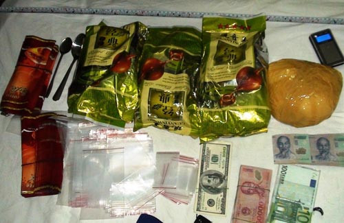 Tang vật cảnh sát thu được