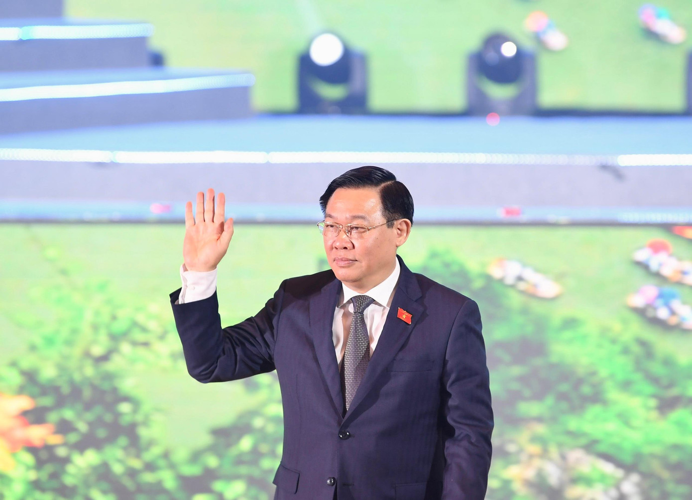 Chủ tịch Quốc hội Vương Đình Huệ tại lễ kỷ niệm. Ảnh: Đức Hoàng