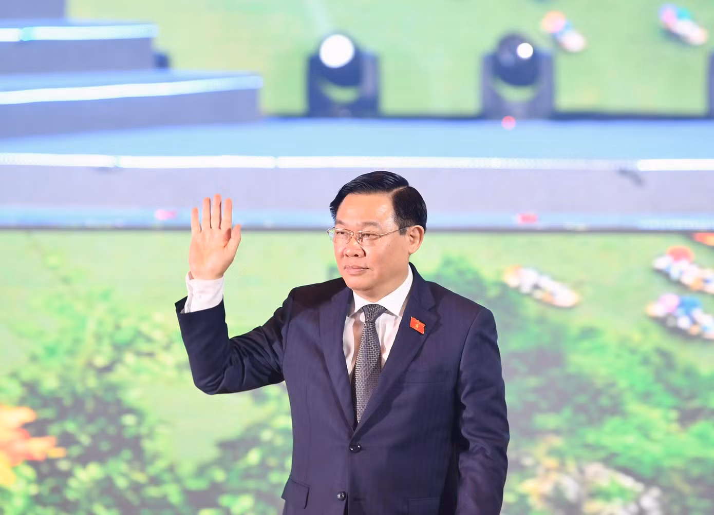 Chủ tịch Quốc hội Vương Đình Huệ tại lễ kỷ niệm. Ảnh: Đức Hoàng