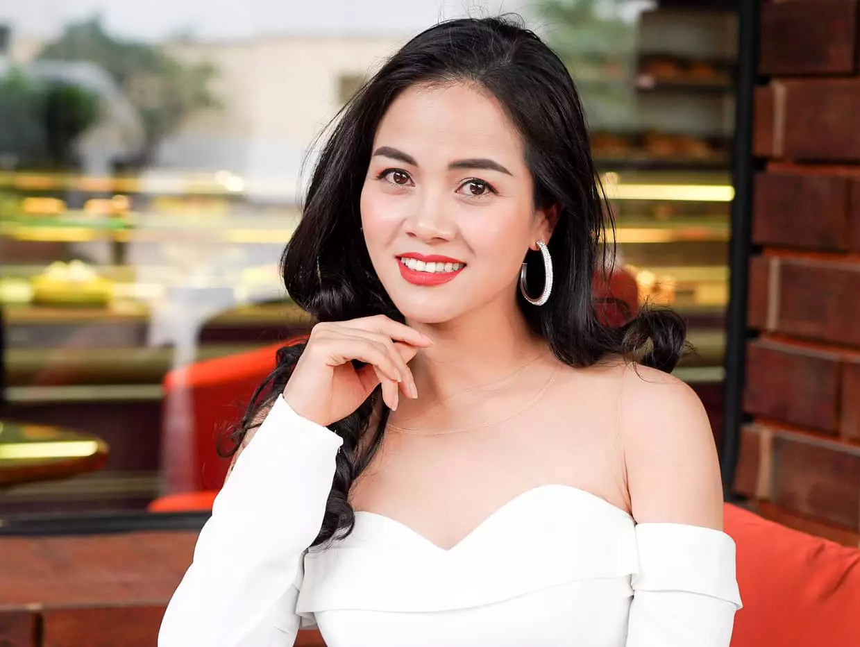 Nhan sắc diễn viên Thu Hà ngoài đời thực.