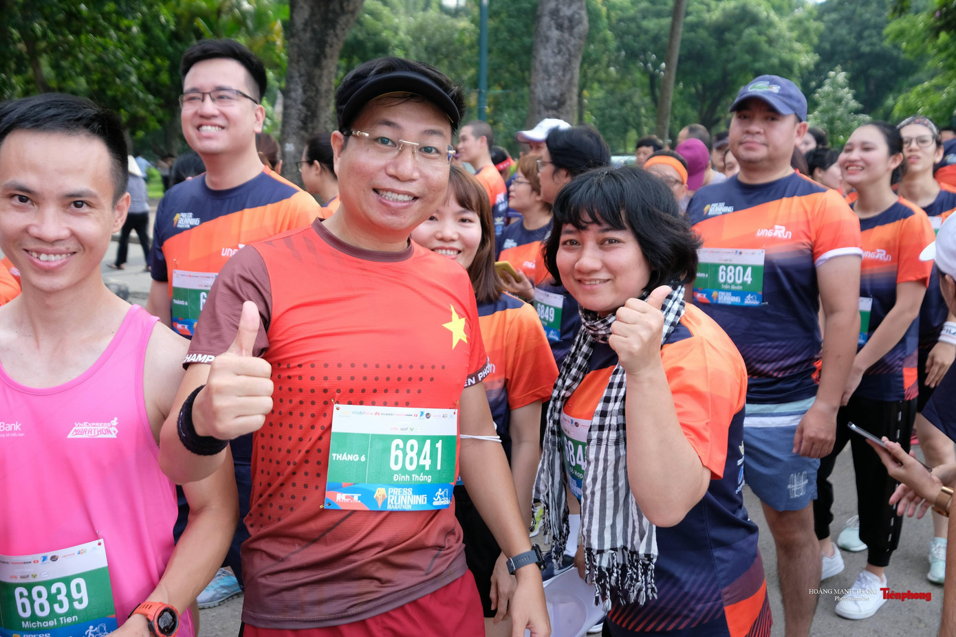 &quot;CLB Tiền Phong runner” tham gia với đội ngũ hùng hậu và đạt giải nhất cự ly 6Km cá nhân.