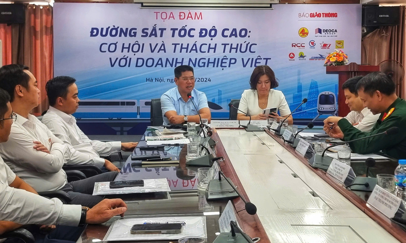 Ông Vũ Hồng Phương - Giám đốc Ban Quản lý dự án đường sắt - khẳng định, cơ hội cho doanh nghiệp Việt rất lớn trong dự án đường sắt tốc độ cao.
