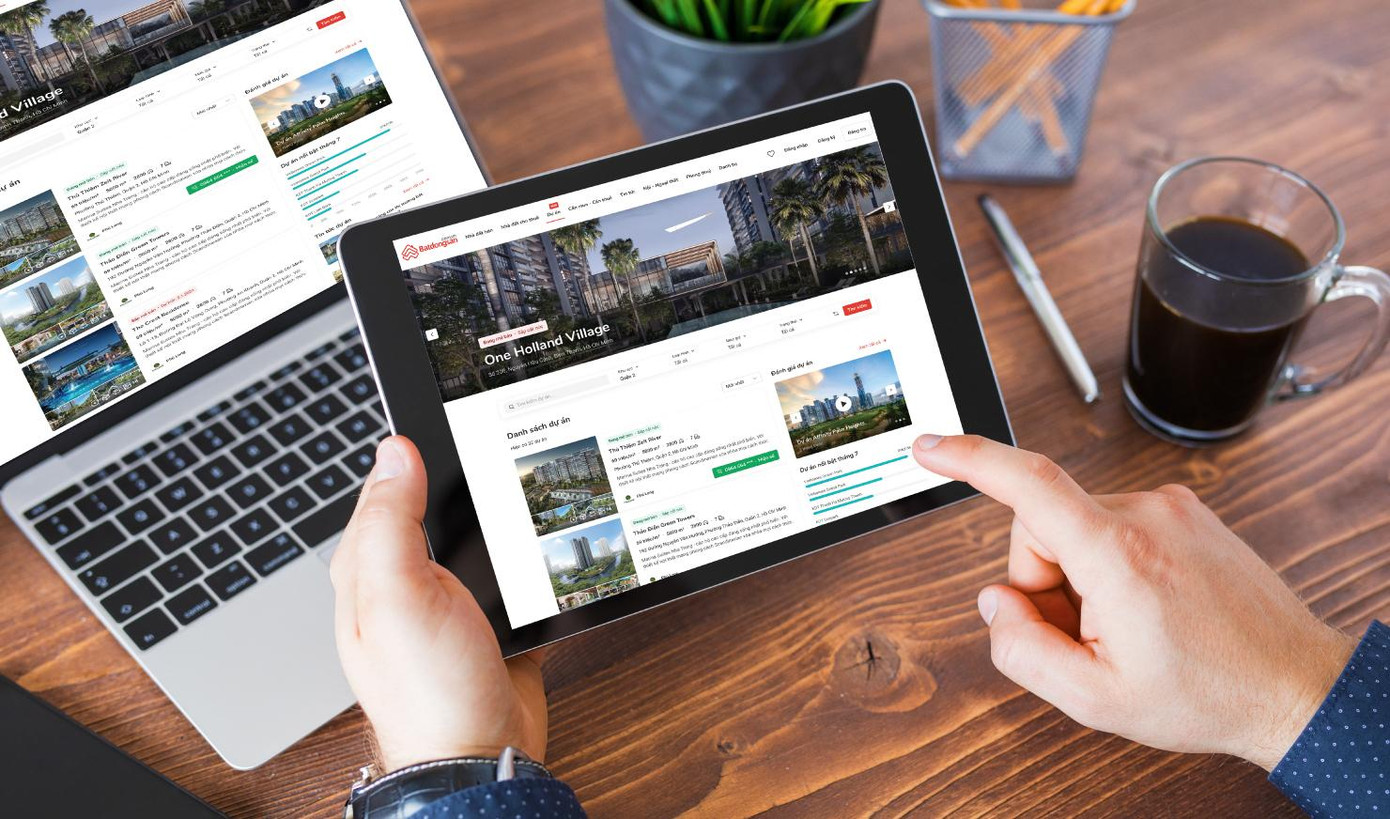 Giao diện trang Dự án hiện đại, thân thiện với người dùng