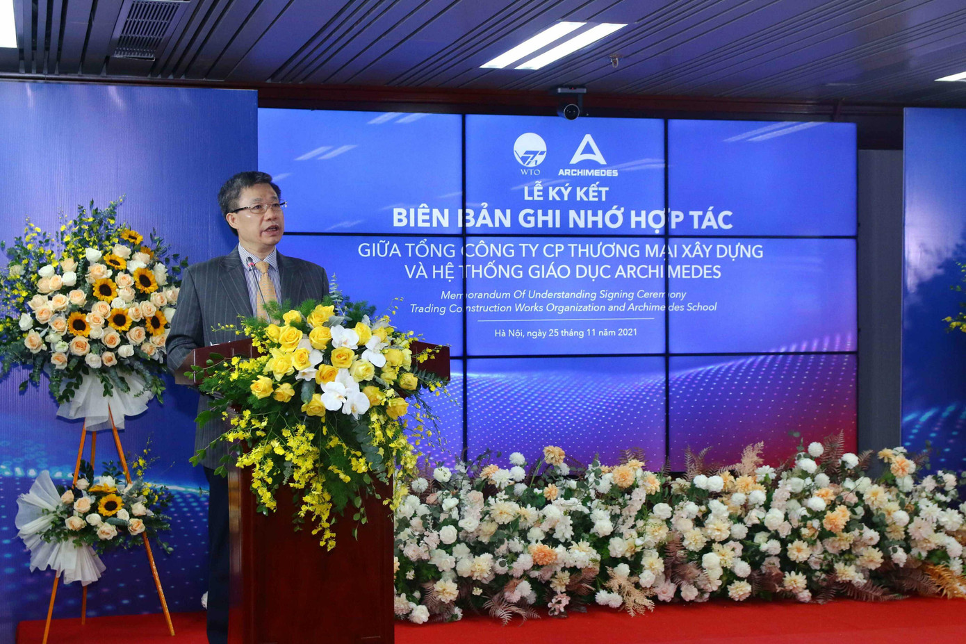 Ông Vũ Đức Toàn – Phó Tổng Giám đốc của WTO phát biểu tại lễ ký kết