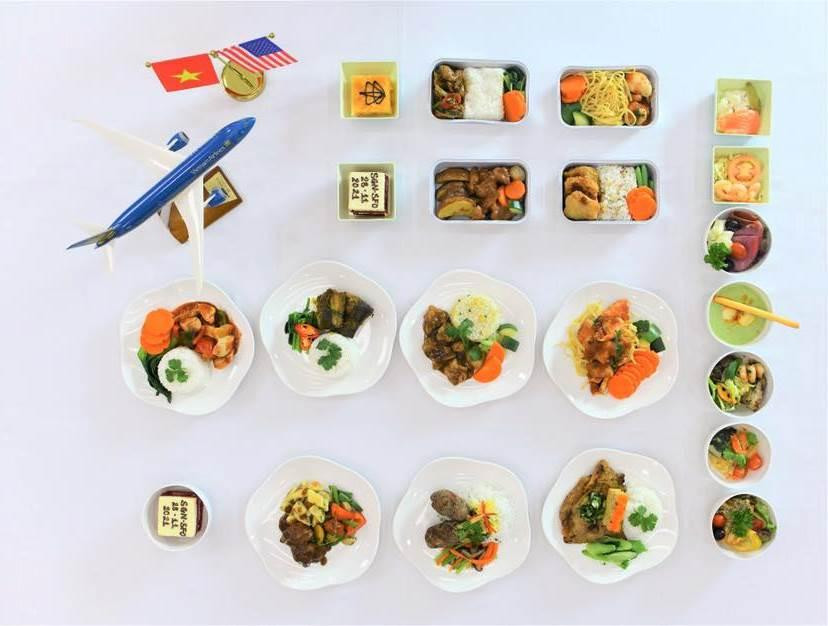 Suất ăn trên chuyến bay từ TP. HCM đến San Francisco Suất ăn trên chuyến bay từ TP. HCM đến San Francisco