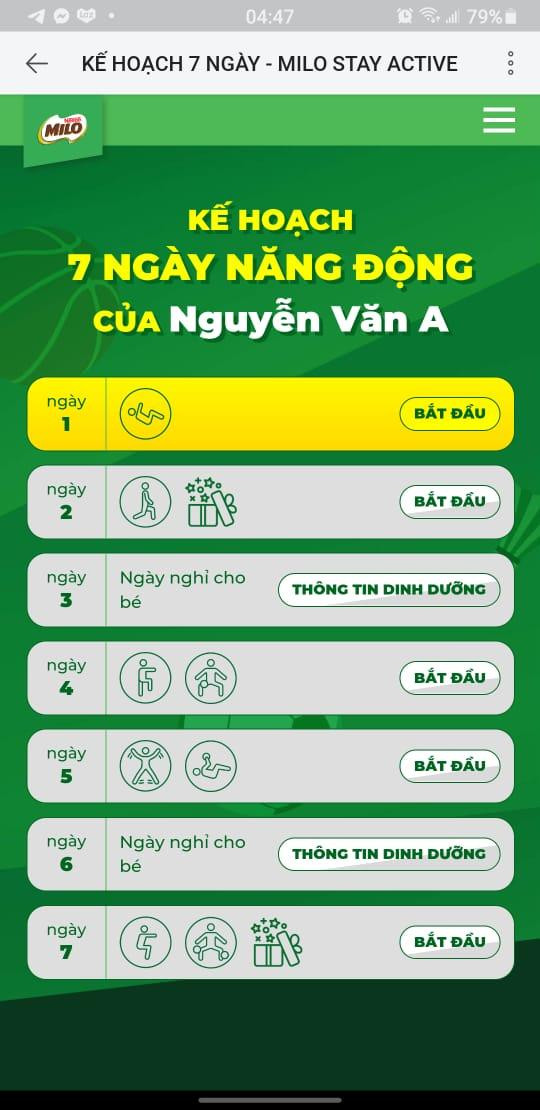 Chương trình Sân Chơi Năng Động trên Zalo chính thức của MILO tạo cơ hội giúp mẹ và bé duy trì thói quen vận động và tinh thần tích cực Chương trình Sân Chơi Năng Động trên Zalo chính thức của MILO tạo cơ hội giúp mẹ và bé duy trì thói quen vận động và tinh thần tích cực