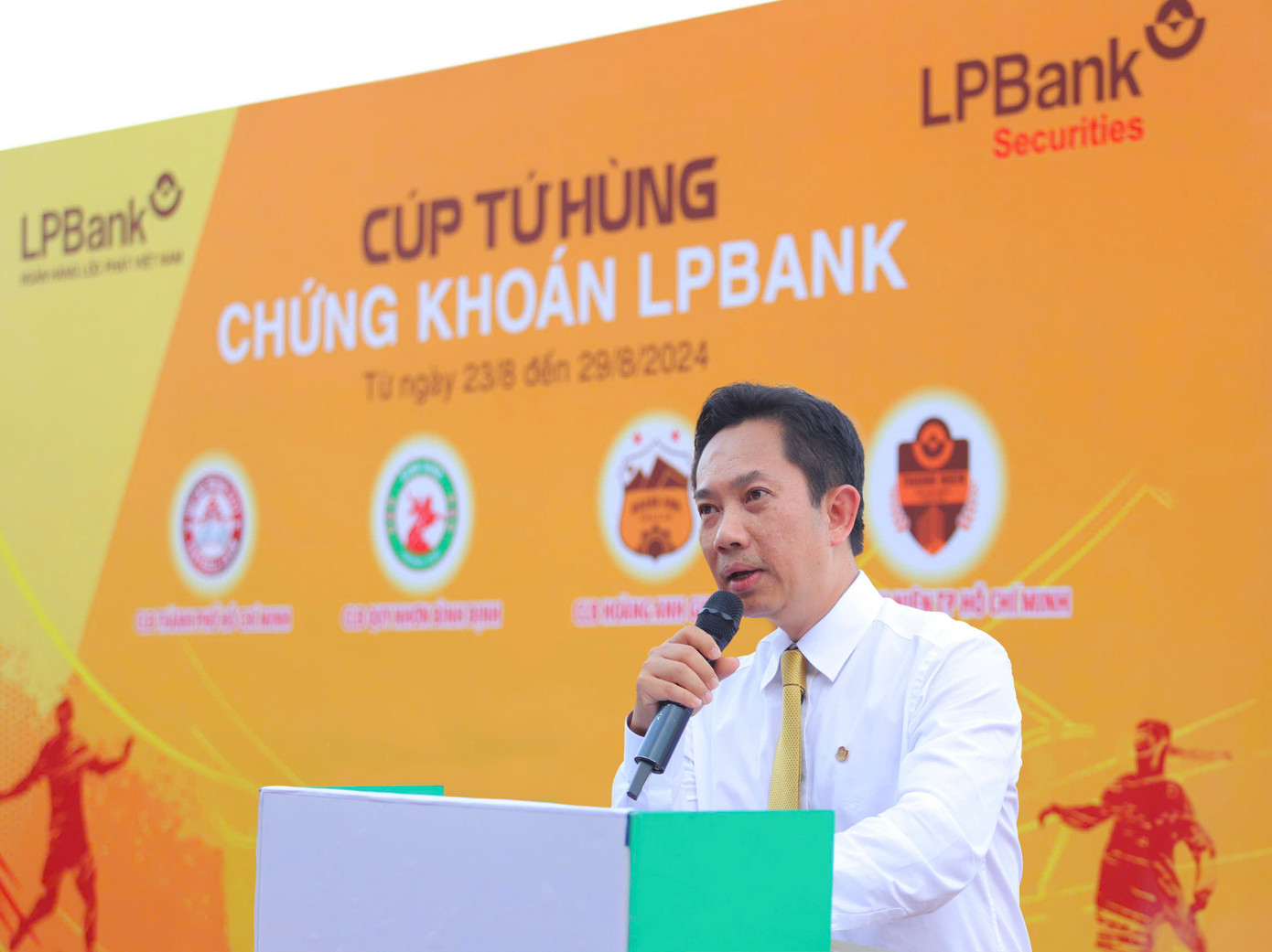 Ông Lê Minh Tâm - Chủ tịch HĐQT Công ty CP Chứng khoán LPBank (LPBS) phát biểu tại Lễ Khai mạc