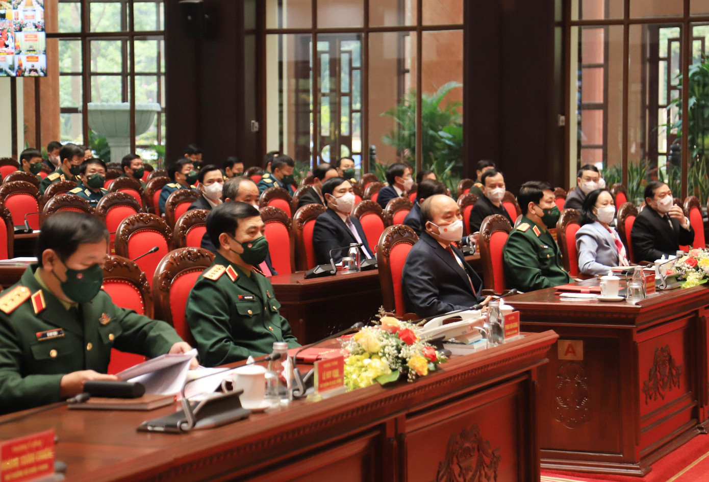 Các đại biểu dự Hội nghị Quân chính toàn quân, sáng 20/12 Các đại biểu dự Hội nghị Quân chính toàn quân, sáng 20/12