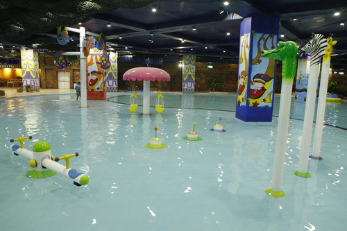 Bãi tắm trẻ em với những thiết kế vui nhộn, nhiều màu sắc – nơi các bé thỏa thích với bữa tiệc nước. 