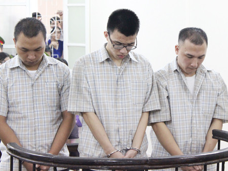 Các bị cáo tại tòa. Các bị cáo tại tòa