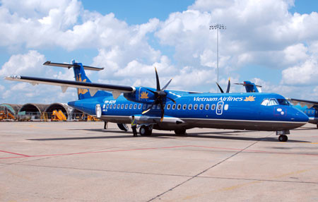 Chuyên cơ ATR72 chở linh cữu Đại tướng Võ Nguyên Giáp