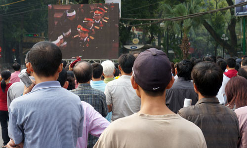 Không được truyền hình trực tiếp, đây là cách duy nhất để ở gần hơn với Đại tướng