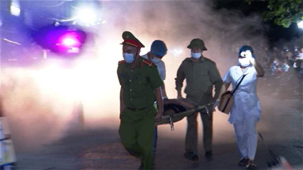 Hình ảnh diễn tập PCCC.