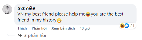 Việt Nam là bạn tốt của chúng tôi, hãy giúp chúng tôi vào bán kết. Việt Nam là người bạn tốt nhất lịch sử