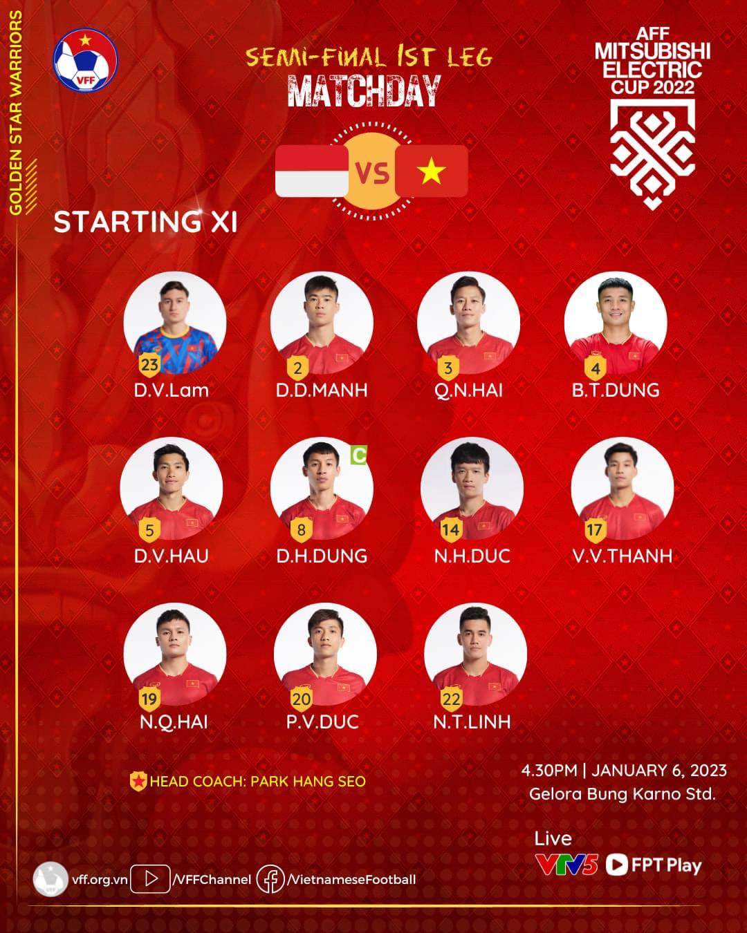 Bán kết AFF Cup 2022 Indonesia 0-0 Việt Nam: Chảo lửa Bung Karno không thể làm khó ĐT Việt Nam ảnh 16