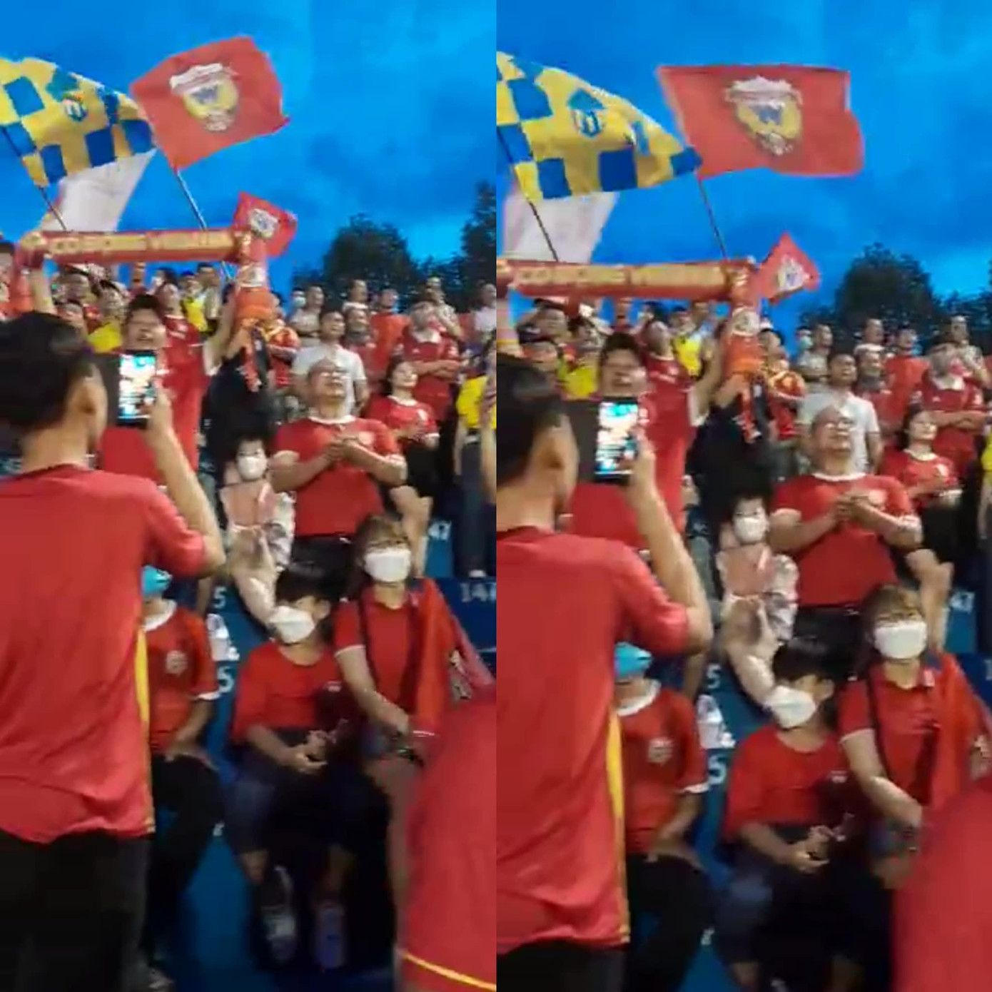 Một bộ phận CĐV SLNA đã đến sân Gò Đậu để ủng hộ Hà Tĩnh Một bộ phận CĐV SLNA đã đến sân Gò Đậu để ủng hộ Hà Tĩnh