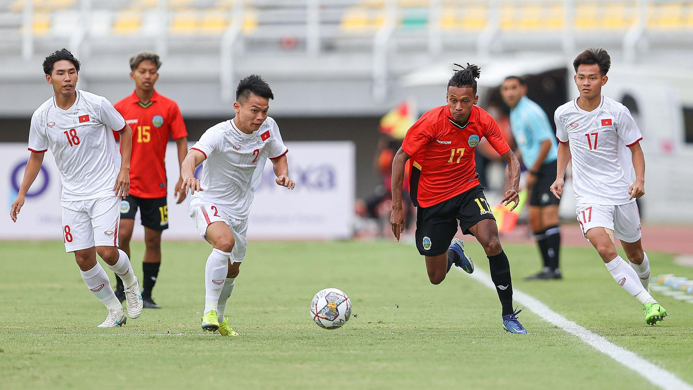 Đánh bại U20 Timor Leste 4-0, U20 Việt Nam phấp phỏng chờ kết quả trận U20 Indonesia ảnh 2 Đánh bại U20 Timor Leste 4-0, U20 Việt Nam phấp phỏng chờ kết quả trận U20 Indonesia ảnh 2