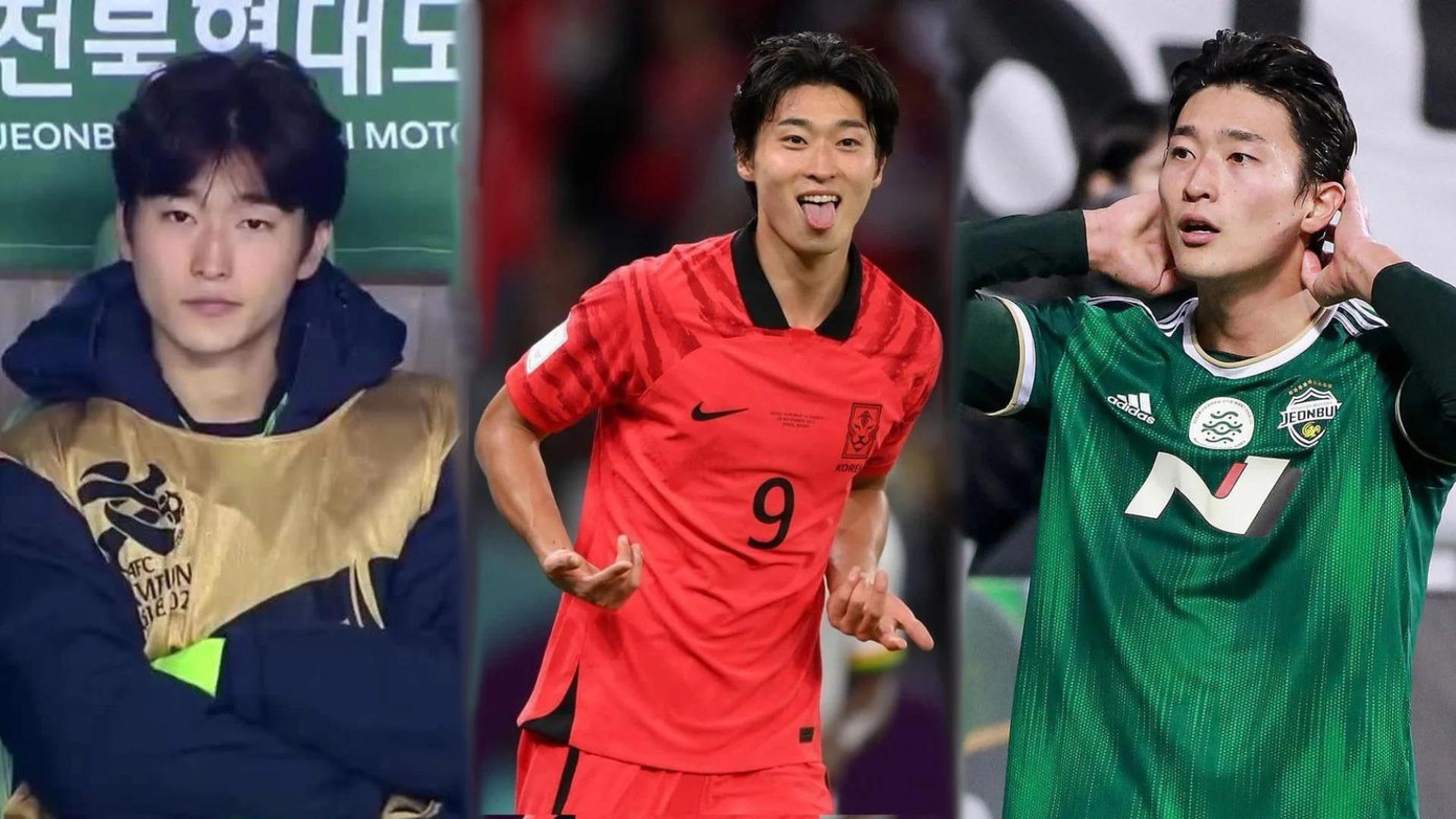 Tối hôm qua 28/11, tiền đạo Hàn Quốc Cho Gue-sung đã lập cú đúp vào lưới Ghana để cân bằng tỉ số 2-2 trong trận đấu giữa hai đội ở bảng H World Cup 2022. Dù Hàn Quốc thất bại chung cuộc với tỷ số 2-3 nhưng vẻ ngoài điển trai cùng lối chơi trực diện giúp Gue-sung để lại ấn tượng đặc biệt với người hâm mộ bóng đá, nhất là các fan nữ.