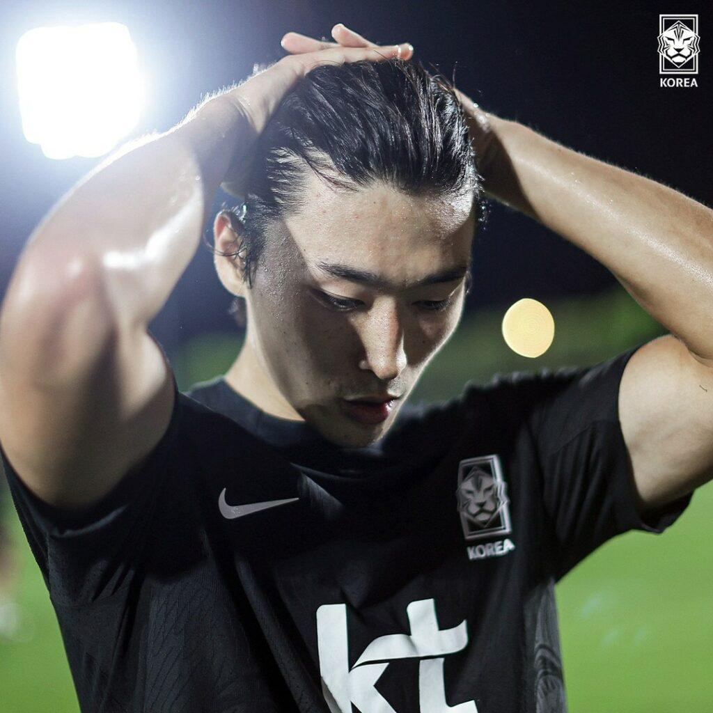 Cho Gue-sung được gọi lên đội tuyển quốc gia Hàn Quốc năm 2021. Anh là cầu thủ được HLV Bento tin tưởng và góp ý rất kỹ lưỡng về tư duy chiến thuật.