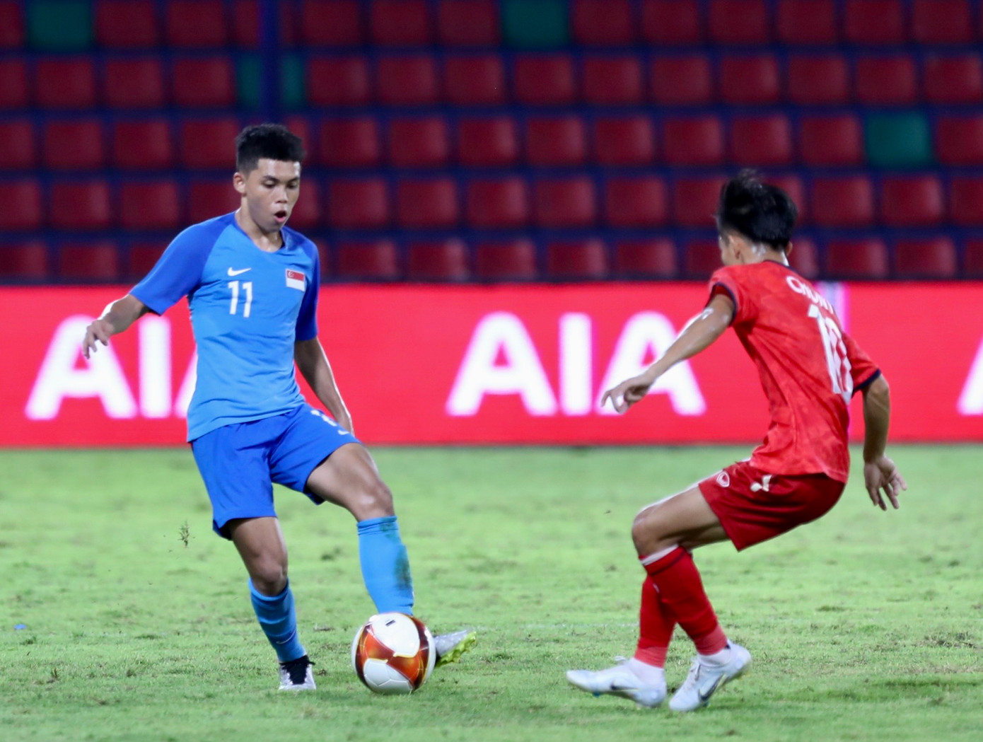 SEA Games 22: Bỏ lỡ nhiều cơ hội mười mươi, U22 Singapore và U22 Lào chấp nhận chia điểm ảnh 9