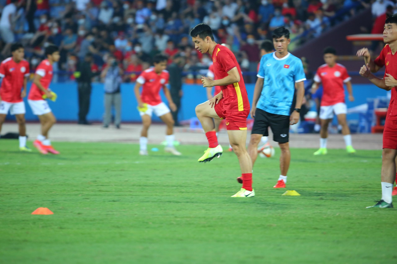 U23 Việt Nam chưa thể lấy ngôi đầu bảng sau trận hoà U23 Philippines ảnh 16