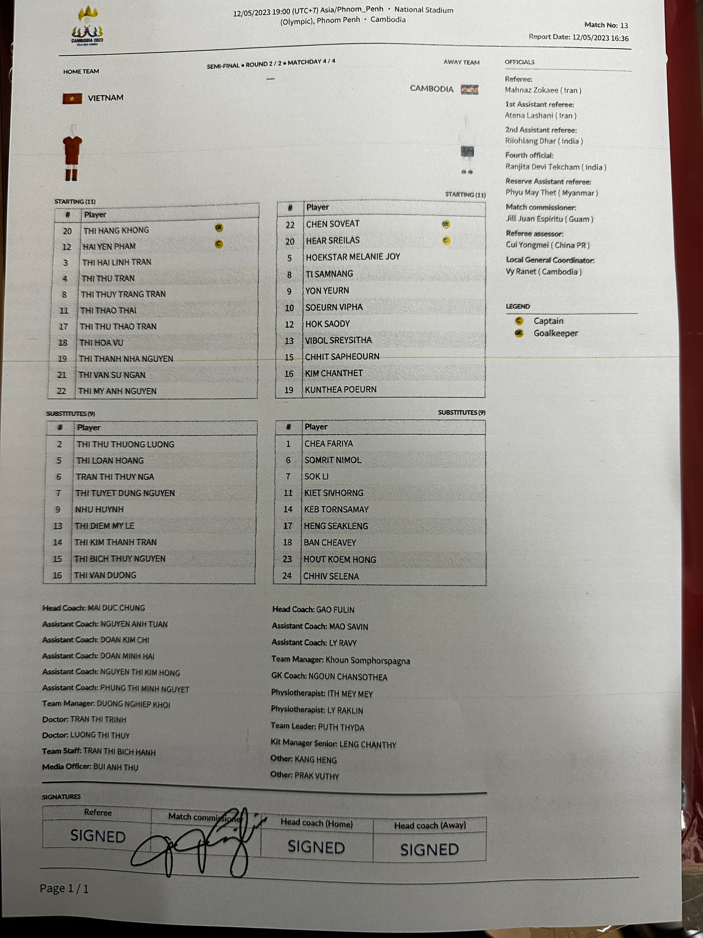 Hạ Campuchia 4-0, tuyển nữ Việt Nam vào chung kết ảnh 1