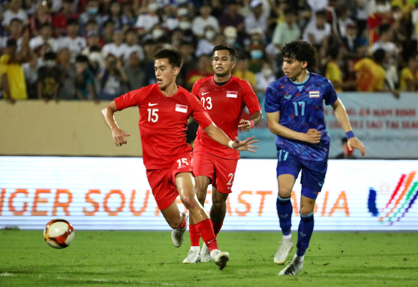 U23 Thái Lan lên ngôi đầu bảng B sau trận 'hủy diệt' U23 Singapore ảnh 12