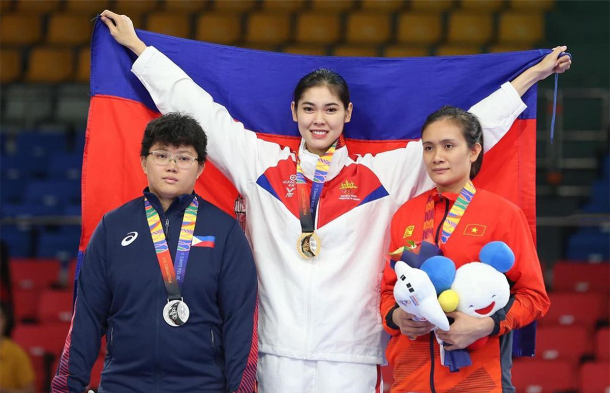 Sorn Seavmey từng giành HC vàng SEA Games 2013, 2017 và HC vàng Asian Games 2014 ở hạng cân dưới 73 kg.
