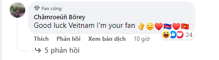 Chúc may mắn, U23 Việt Nam. Tôi là fan của các bạn