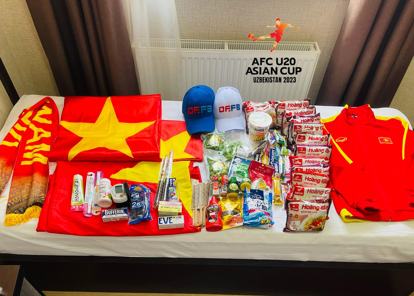 Hành trang của anh Tùng.