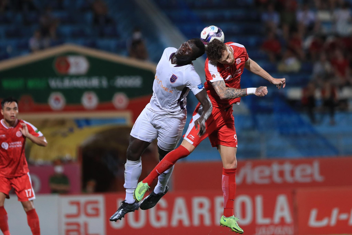 Bình Dương xuất sắc đánh bại Viettel trên sân Hàng Đẫy. Ảnh: Đông Đông Bình Dương xuất sắc đánh bại Viettel trên sân Hàng Đẫy. Ảnh: Đông Đông