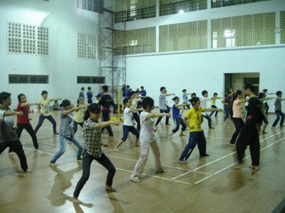 Lớp học võ của CLB FBIS